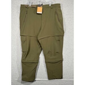 The North Face‎ Convertible Hiking Pants Womens 22W FlashDry UPF 40 Olive Green